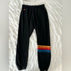 Aviator Nation 5 Stripe Grey Sweatpants